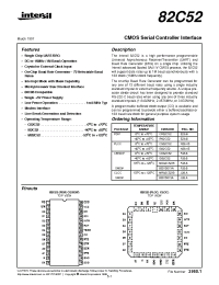 Datasheet CS82C52 manufacturer Intersil