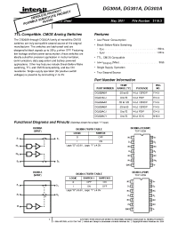Datasheet DG303AA производства Intersil
