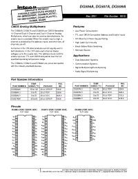 Datasheet DG507ABK производства Intersil
