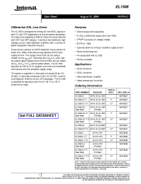 Datasheet EL1508CL-T13 manufacturer Intersil