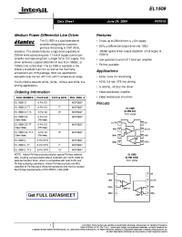 Datasheet EL1509CL-T13 manufacturer Intersil