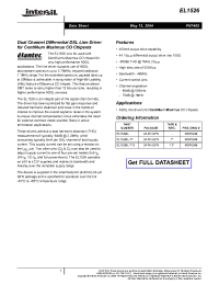 Datasheet EL1526 manufacturer Intersil