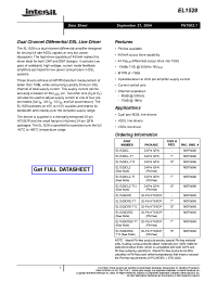 Datasheet EL1528CL-T13 manufacturer Intersil