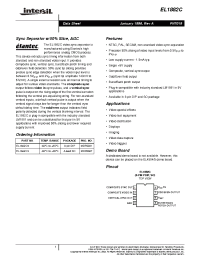 Datasheet EL1882CS manufacturer Intersil