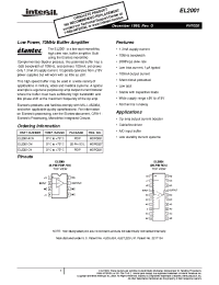 Datasheet EL2001 manufacturer Intersil