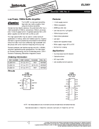 Datasheet EL2001CN manufacturer Intersil