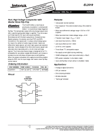 Datasheet EL2019 manufacturer Intersil