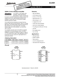 Datasheet EL2020CN manufacturer Intersil