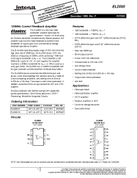 Datasheet EL2030CM manufacturer Intersil