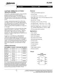 Datasheet EL2045CS-T7 manufacturer Intersil