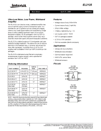 Datasheet EL2125CS manufacturer Intersil