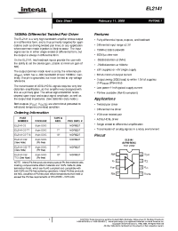 Datasheet EL2141CS manufacturer Intersil