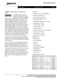 Datasheet EL2150CS-T13 производства Intersil