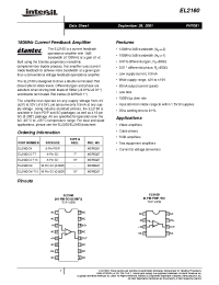 Datasheet EL2160CM-T13 manufacturer Intersil