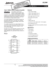 Datasheet EL2360CS manufacturer Intersil