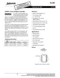 Datasheet EL400CN manufacturer Intersil