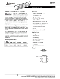 Datasheet EL400CS manufacturer Intersil