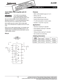 Datasheet EL4390CM manufacturer Intersil