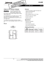 Datasheet EL4450 manufacturer Intersil