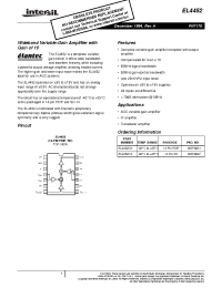 Datasheet EL4452CS производства Intersil