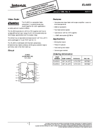Datasheet EL4453CS производства Intersil