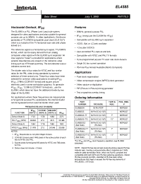 Datasheet EL4585 manufacturer Intersil