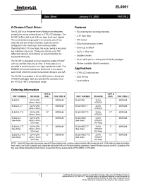 Datasheet EL5001 manufacturer Intersil