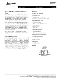 Datasheet EL5027IWTZ-T7 manufacturer Intersil