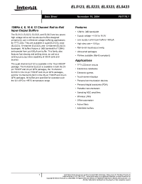 Datasheet EL5123CY manufacturer Intersil