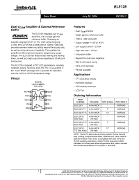Datasheet EL5128CY manufacturer Intersil