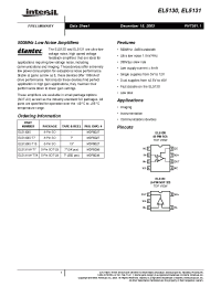 Datasheet EL5131IW-T13 производства Intersil