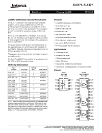 Datasheet EL5171IS manufacturer Intersil