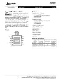 Datasheet EL5228IL-T13 manufacturer Intersil