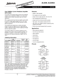 Datasheet EL5293ACY manufacturer Intersil