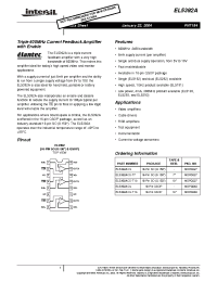 Datasheet EL5392ACU manufacturer Intersil