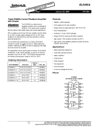 Datasheet EL5393A manufacturer Intersil