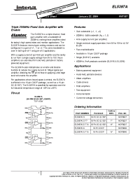 Datasheet EL5397ACU manufacturer Intersil