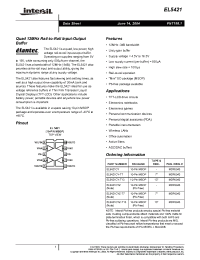 Datasheet EL5421CY-T7 производства Intersil