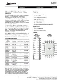 Datasheet EL5825IR-T7 manufacturer Intersil