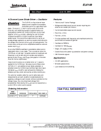 Datasheet EL6146CU-T7 manufacturer Intersil