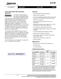 Datasheet EL6196CLZ manufacturer Intersil