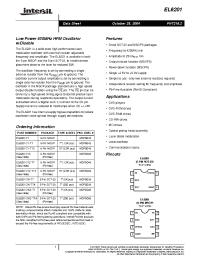 Datasheet EL6201CW-T7A manufacturer Intersil