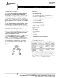 Datasheet EL6203CW-T7A manufacturer Intersil