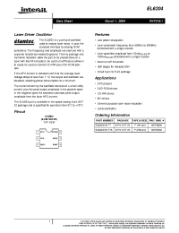 Datasheet EL6204CW-T7A manufacturer Intersil