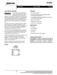 Datasheet EL6206CW-T7A manufacturer Intersil