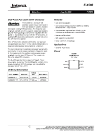 Datasheet EL6208CW-T7 manufacturer Intersil
