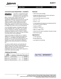 Datasheet EL6211CU-T13 manufacturer Intersil