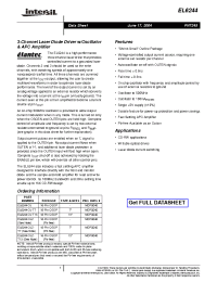 Datasheet EL6244 manufacturer Intersil