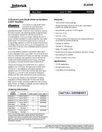 Datasheet EL6245 manufacturer Intersil