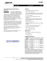 Datasheet EL6293CL manufacturer Intersil
